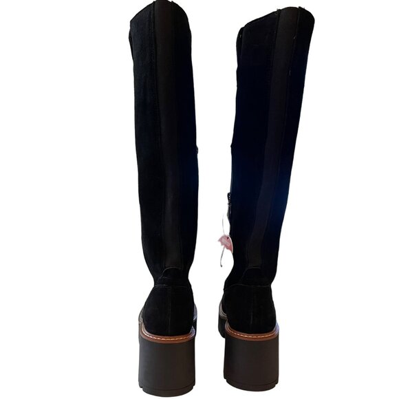 Blondo $230 Waterproof Black Suede Grega Knee High Boot Sz 7 M NEW - Picture 6 of 9
